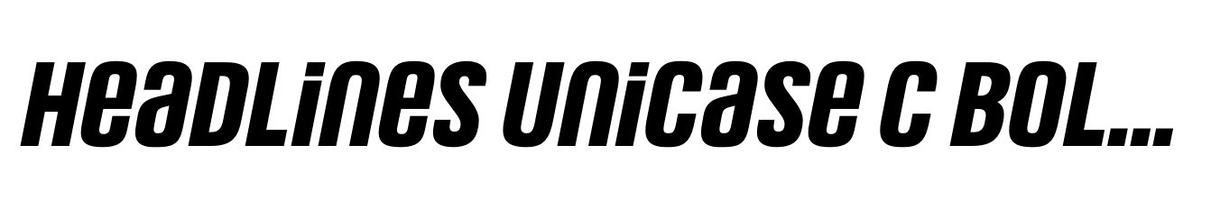 Headlines Unicase C Bold Italic